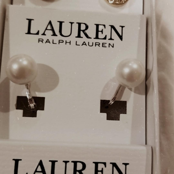 Ralph Lauren Clip On Earings Set of 3 - Picture 3 of 6